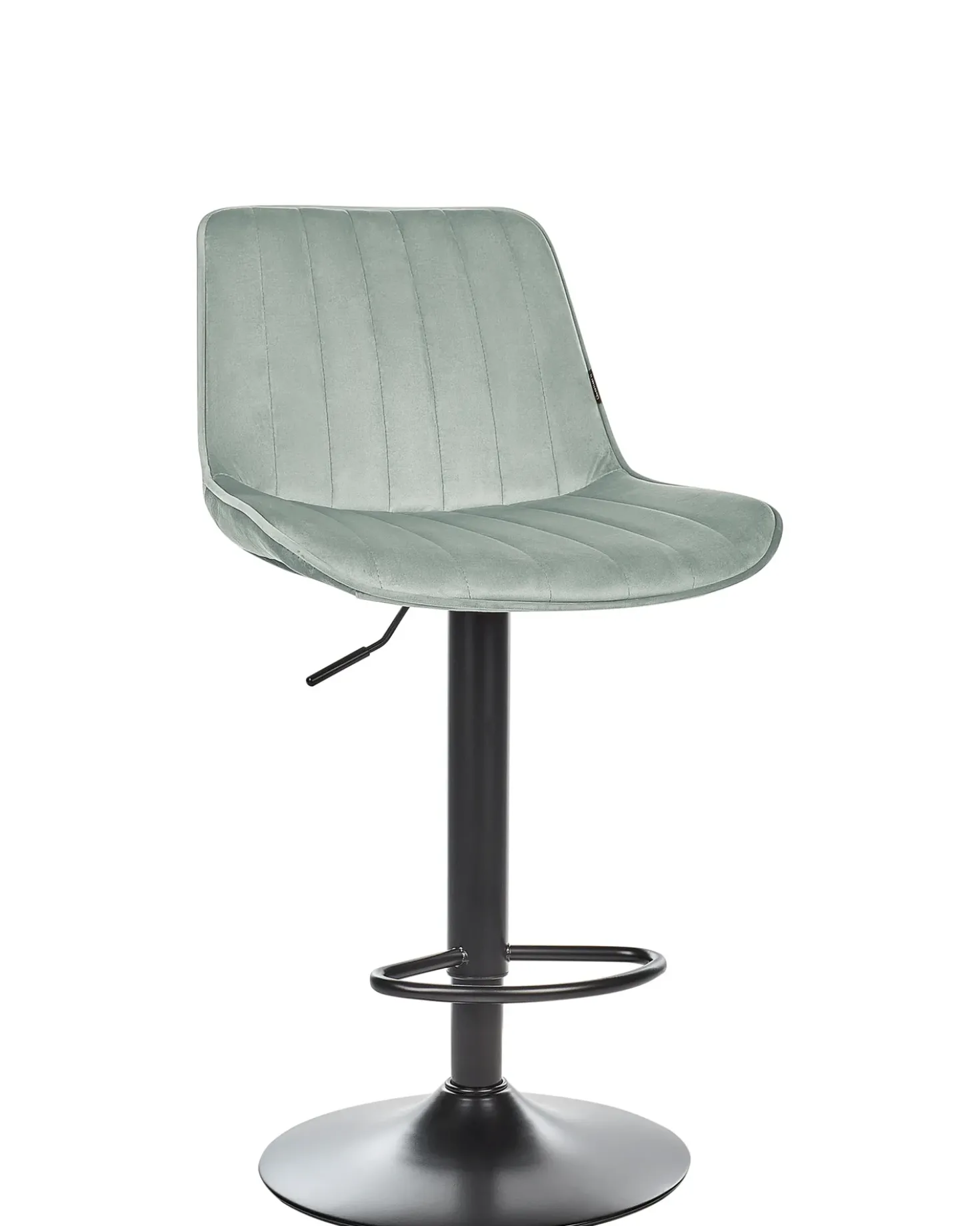 Set di 2 sedie alte DUBROVNIK Velluto Verde menta