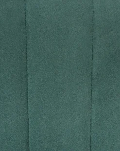 Set di 2 sedie alte DUBROVNIK Velluto Verde smeraldo