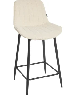 Set di 2 sedie alte DUBROVNIK Bouclé Beige chiaro
