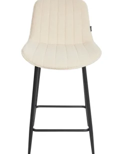 Set di 2 sedie alte DUBROVNIK Bouclé Beige chiaro