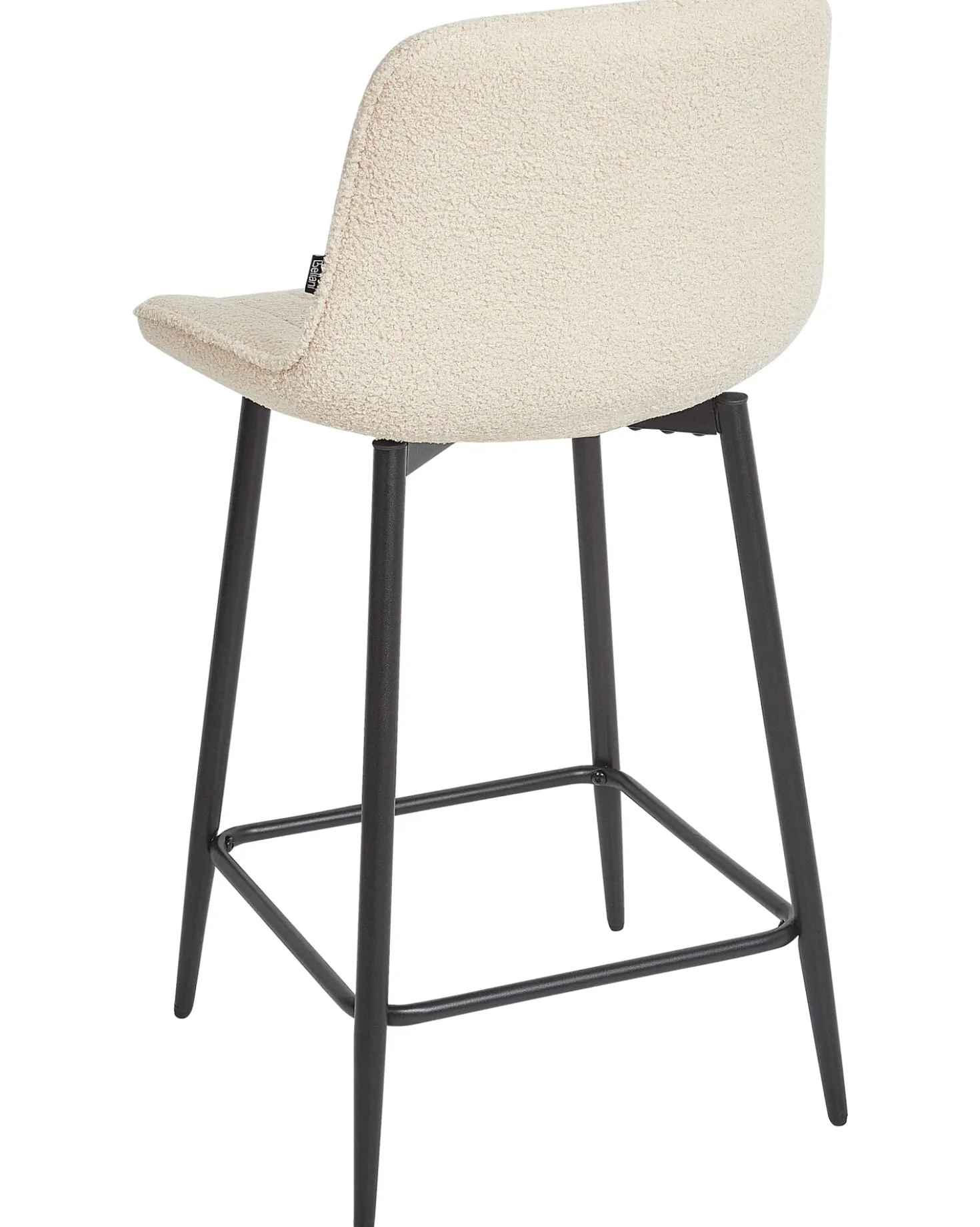 Set di 2 sedie alte DUBROVNIK Bouclé Beige chiaro