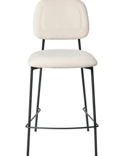 Set di 2 sedie alte DUETTE Velluto Beige chiaro