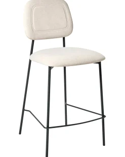 Set di 2 sedie alte DUETTE Velluto Beige chiaro