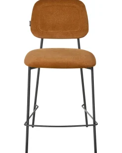 Set di 2 sedie alte DUETTE Velluto Marrone dorato