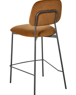 Set di 2 sedie alte DUETTE Velluto Marrone dorato
