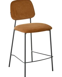 Set di 2 sedie alte DUETTE Velluto Marrone dorato