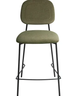 Set di 2 sedie alte DUETTE Velluto Verde oliva