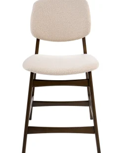 Set di 2 sedie alte ELAINE Bouclé Marrone/Beige chiaro