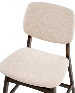 Set di 2 sedie alte ELAINE Bouclé Marrone/Beige chiaro