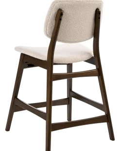 Set di 2 sedie alte ELAINE Bouclé Marrone/Beige chiaro