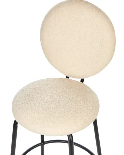 Set di 2 sedie alte EMERY Bouclé Beige chiaro