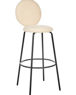 Set di 2 sedie alte EMERY Bouclé Beige chiaro