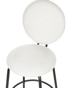 Set di 2 sedie alte EMERY Bouclé Bianco