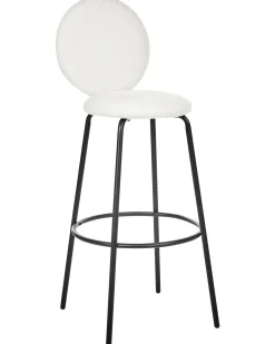 Set di 2 sedie alte EMERY Bouclé Bianco