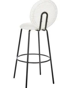 Set di 2 sedie alte EMERY Bouclé Bianco