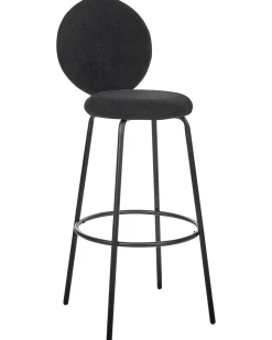 Set di 2 sedie alte EMERY Bouclé Nero
