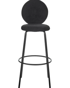 Set di 2 sedie alte EMERY Bouclé Nero