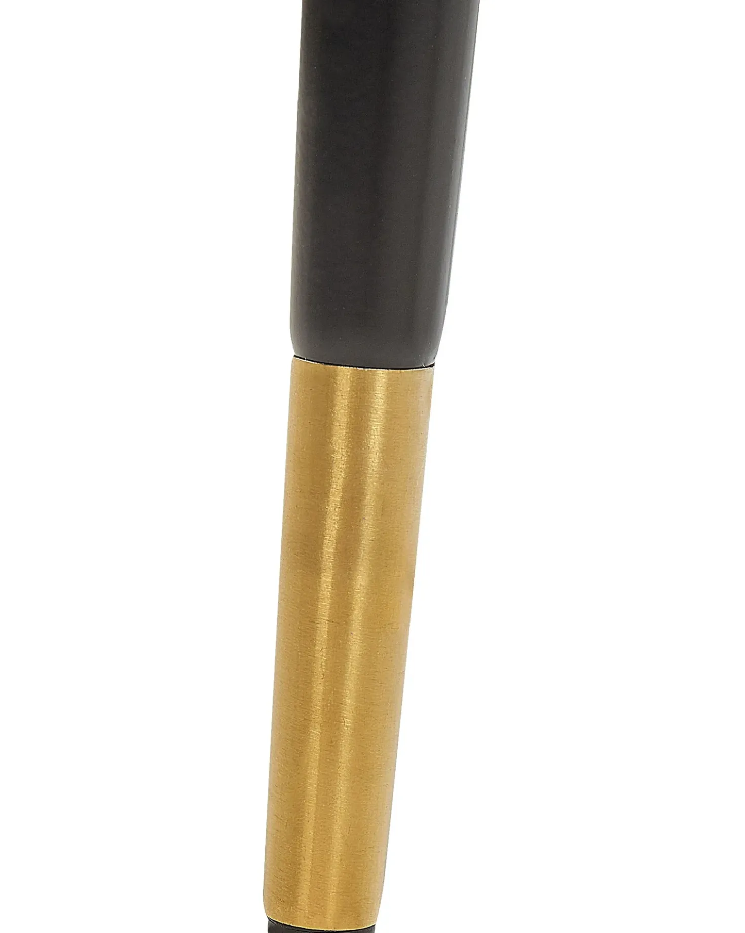 Set di 2 sedie alte FALTON Velluto Nero/Bianco