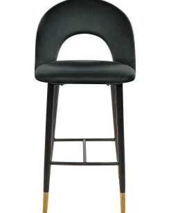 Set di 2 sedie alte FALTON Velluto Nero