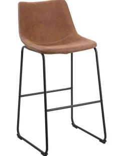 Set di 2 sedie alte FRANKS Marrone dorato