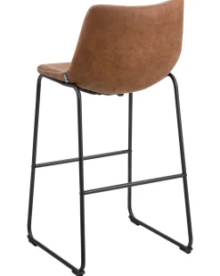 Set di 2 sedie alte FRANKS Marrone dorato