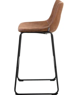 Set di 2 sedie alte FRANKS Marrone dorato