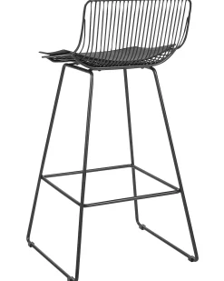 Set di 2 sedie alte FREDONIA Metallo Nero
