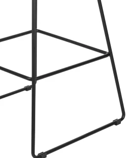 Set di 2 sedie alte FREDONIA Metallo Nero
