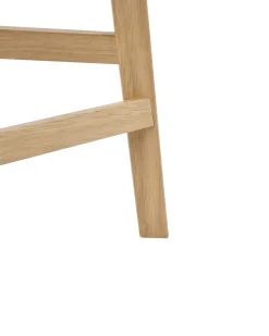 Set di 2 sedie alte HOPE Legno Marrone chiaro/Grigio