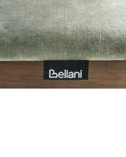 Set di 2 sedie alte ISANTI Legno Marrone scuro/Verde