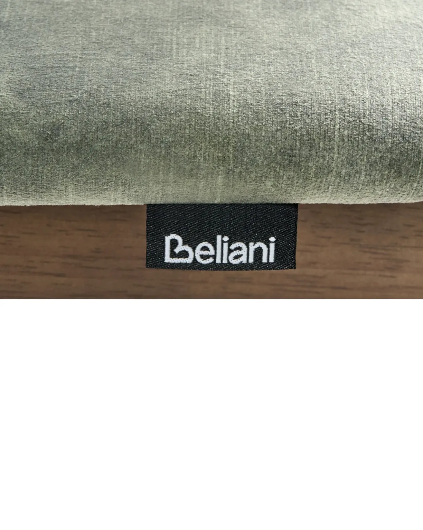 Set di 2 sedie alte ISANTI Legno Marrone scuro/Verde