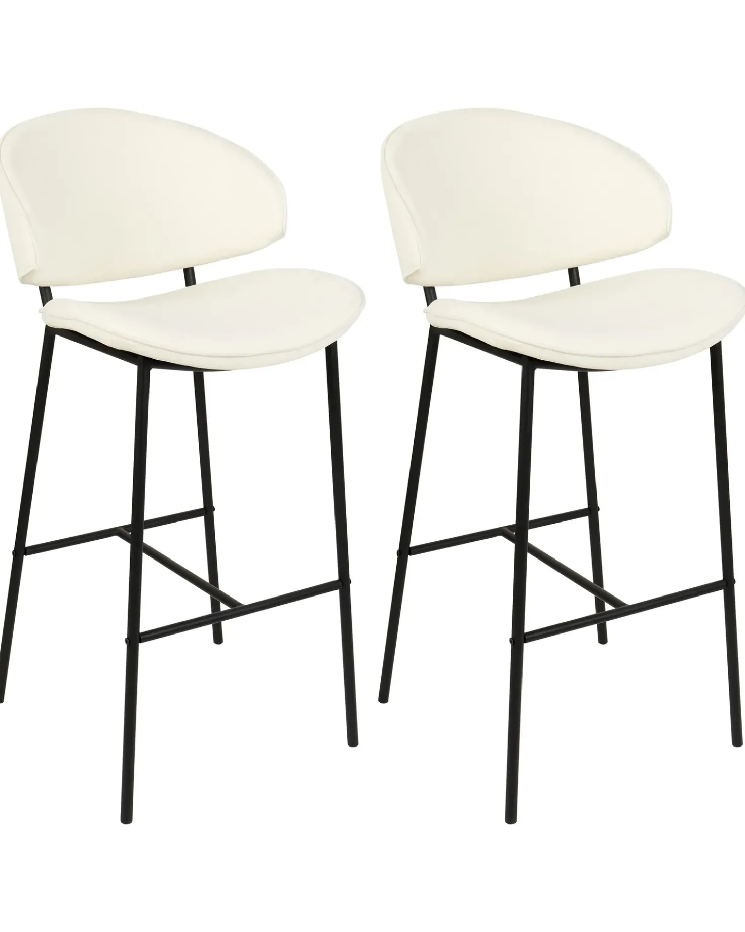 Set di 2 sedie alte KIANA Beige chiaro