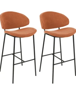 Set di 2 sedie alte KIANA Arancione