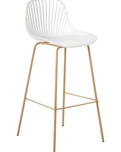 Set di 4 sedie alte KLEVE Bianco