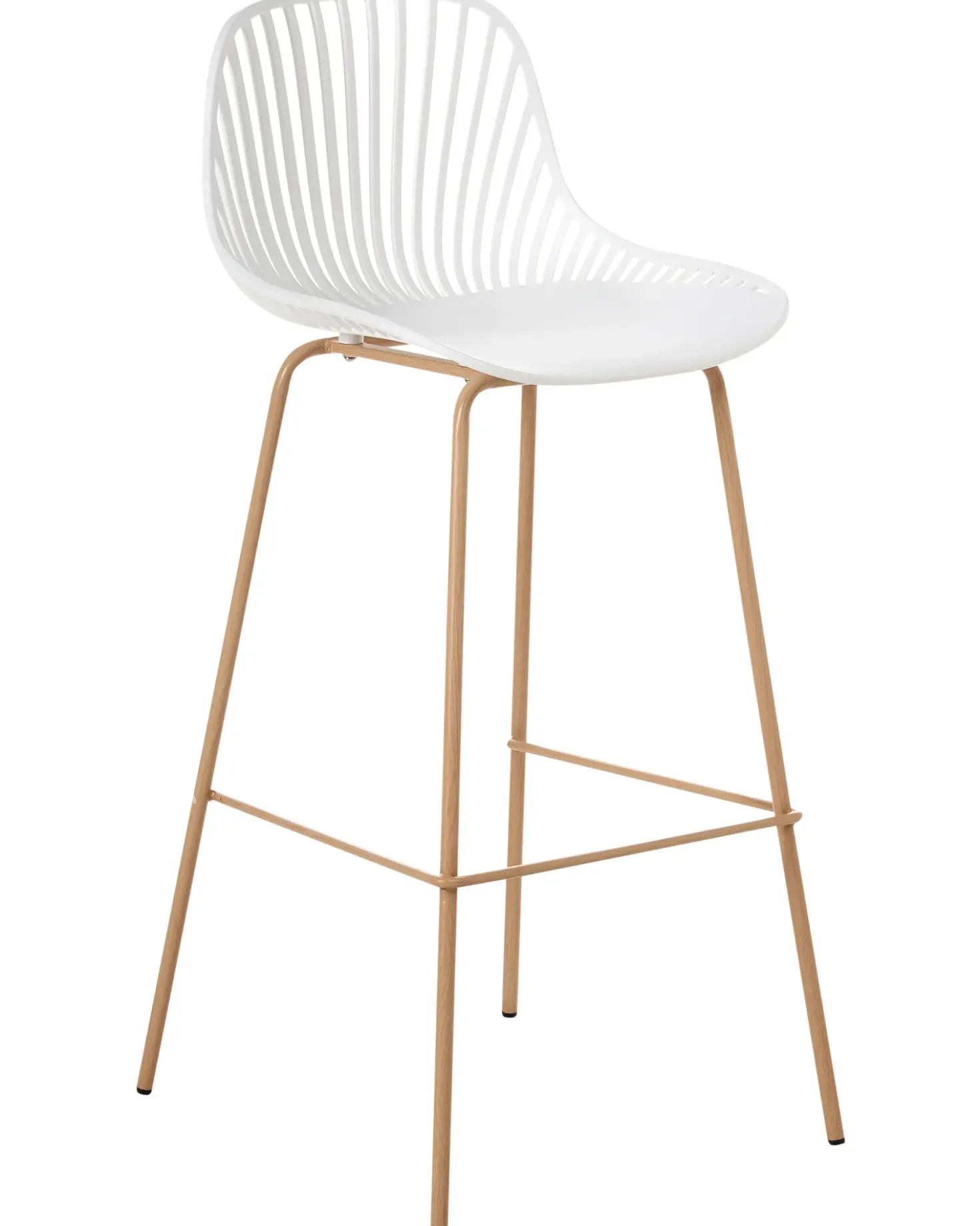 Set di 4 sedie alte KLEVE Bianco