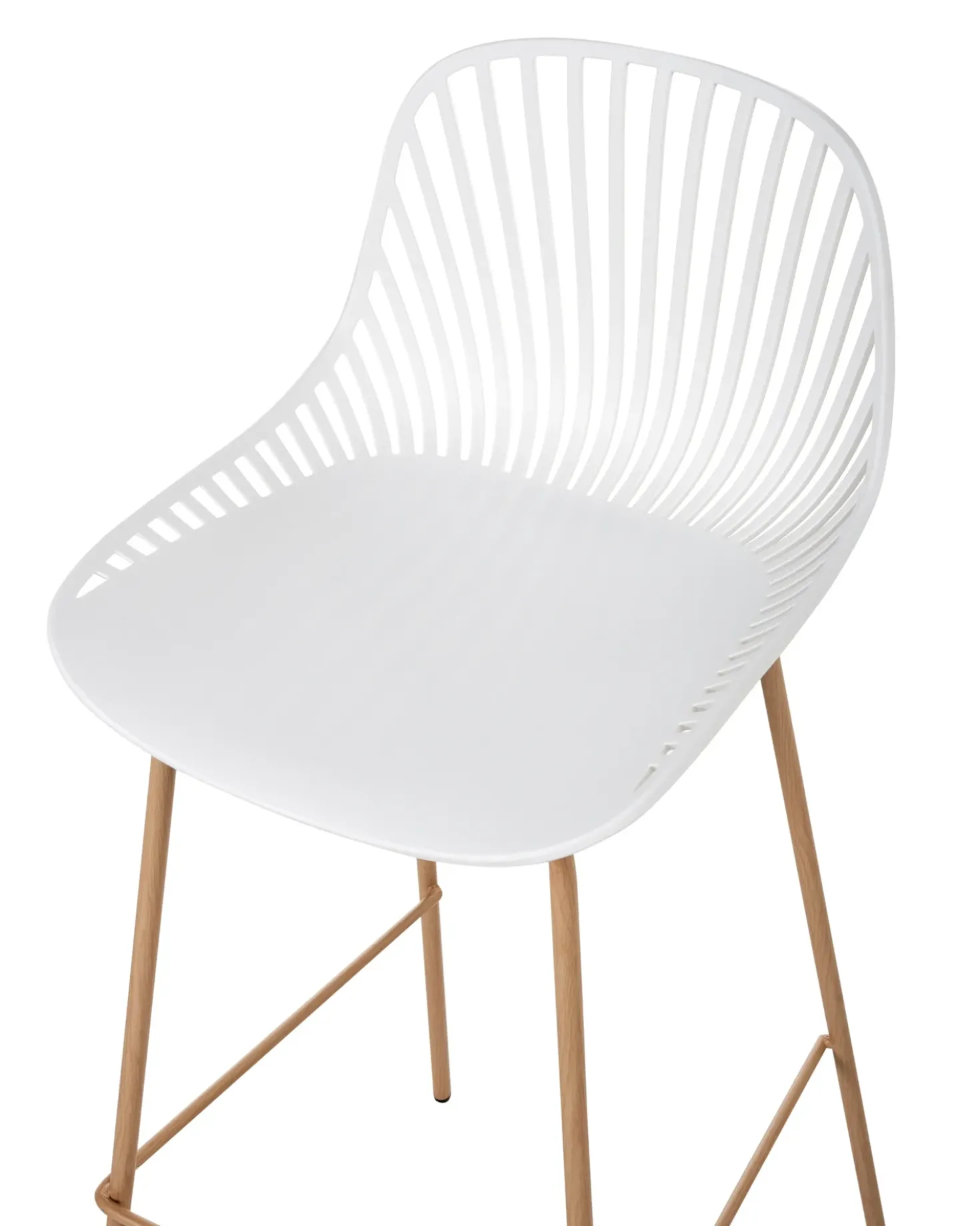Set di 4 sedie alte KLEVE Bianco