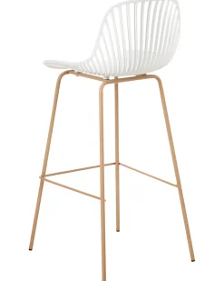 Set di 4 sedie alte KLEVE Bianco