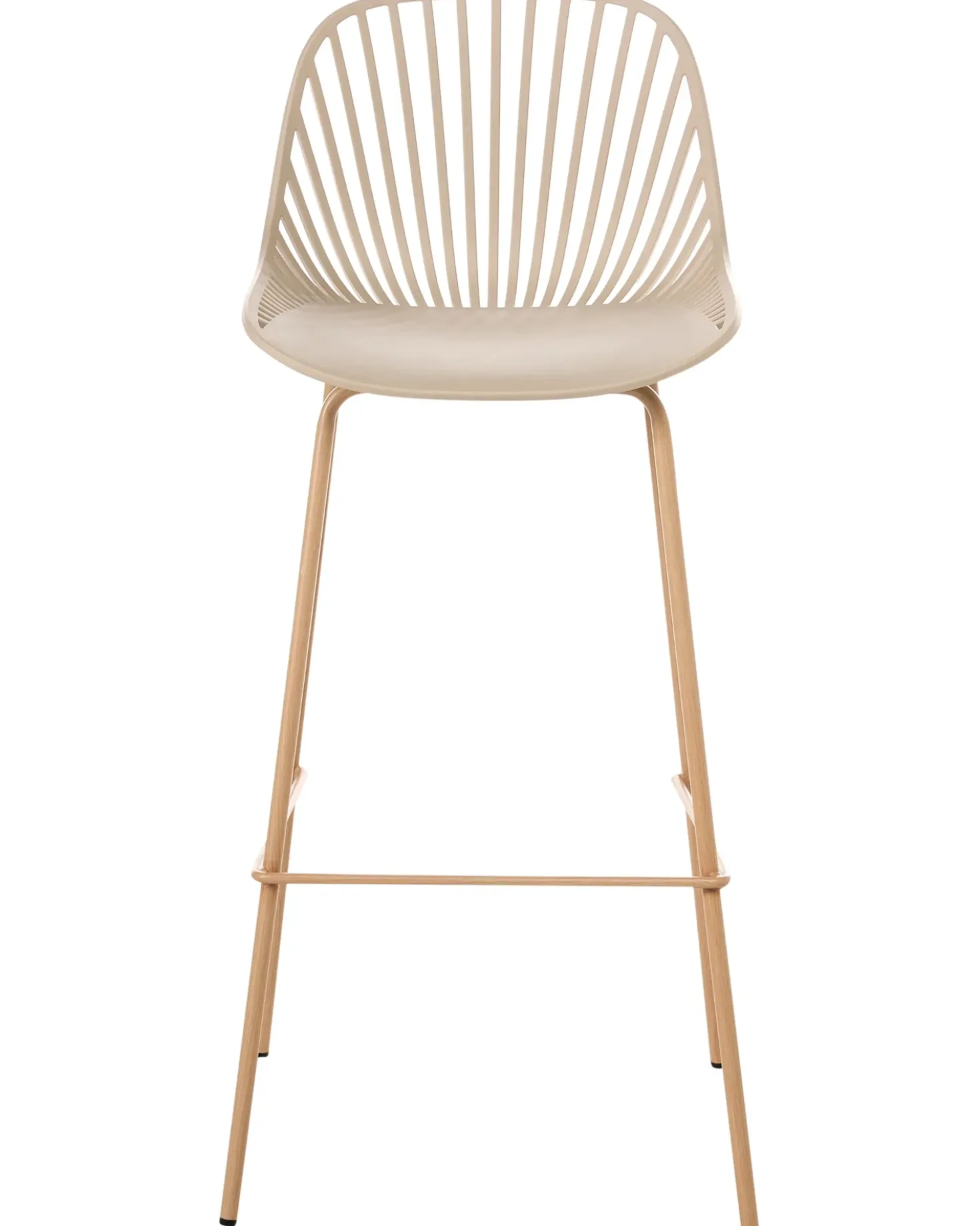 Set di 4 sedie alte KLEVE Beige