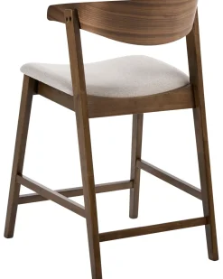 Set di 2 sedie alte LILLY Marrone/Beige