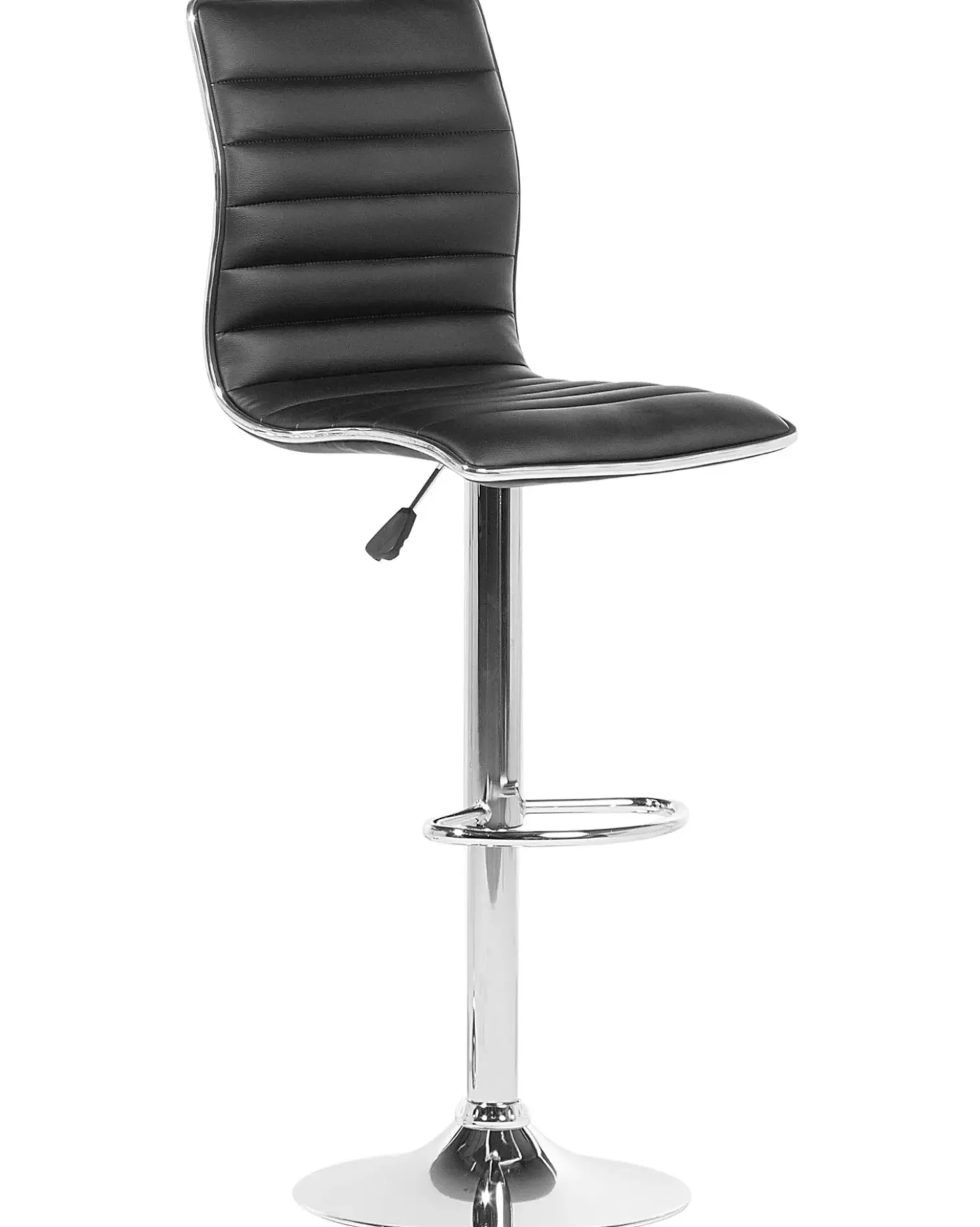Set di 2 sedie alte LUCERNE Pelle sintetica Nero