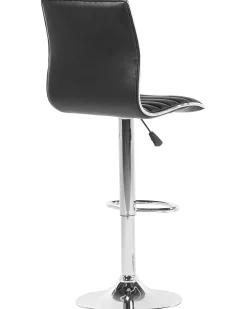 Set di 2 sedie alte LUCERNE Pelle sintetica Nero