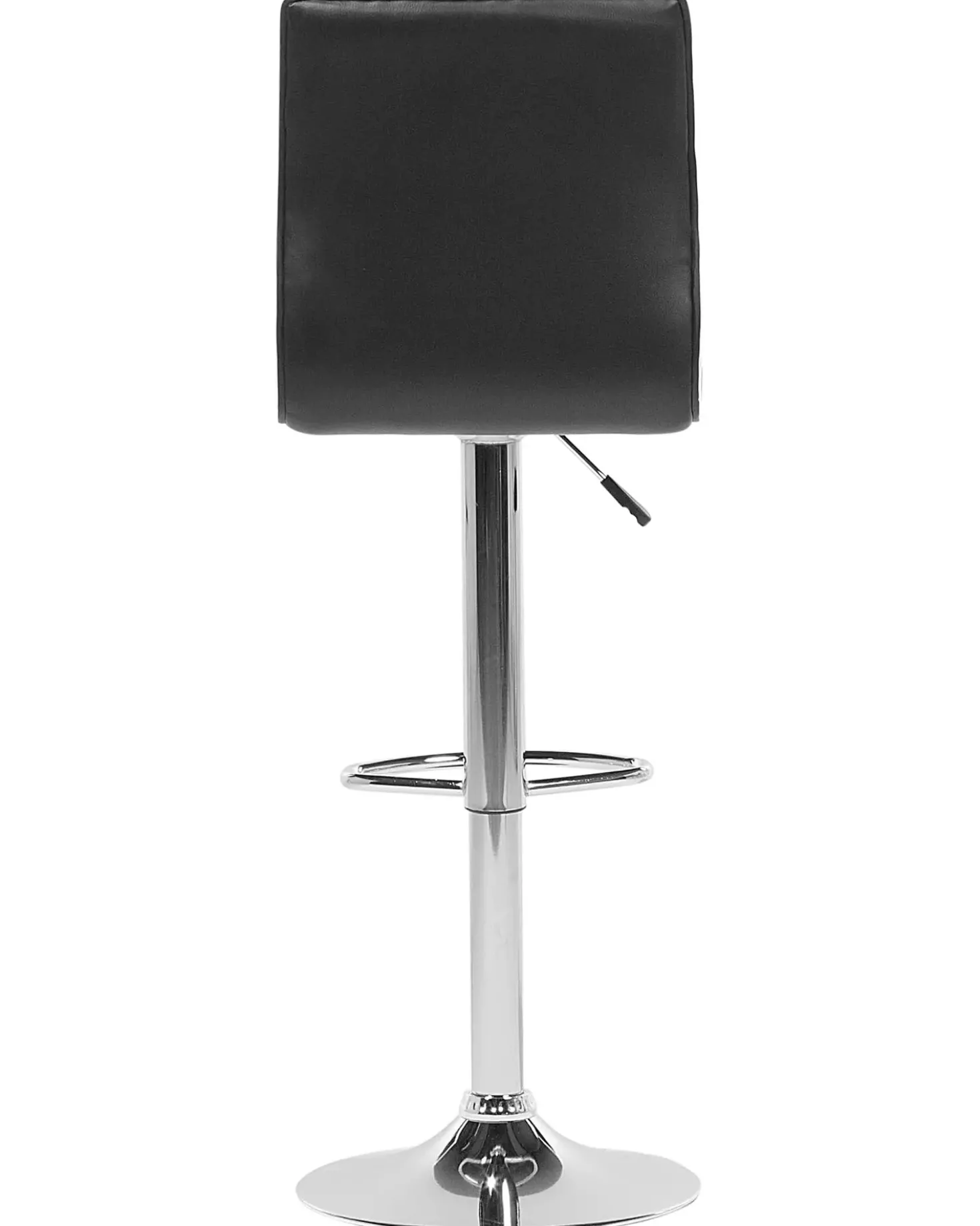 Set di 2 sedie alte LUCERNE Pelle sintetica Nero
