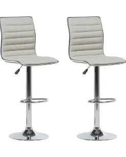 Set di 2 sedie alte LUCERNE Beige chiaro