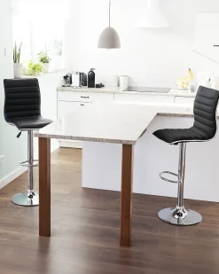 Set di 2 sedie alte LUCERNE Nero