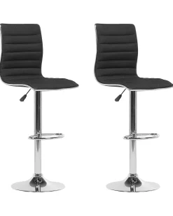 Set di 2 sedie alte LUCERNE Nero