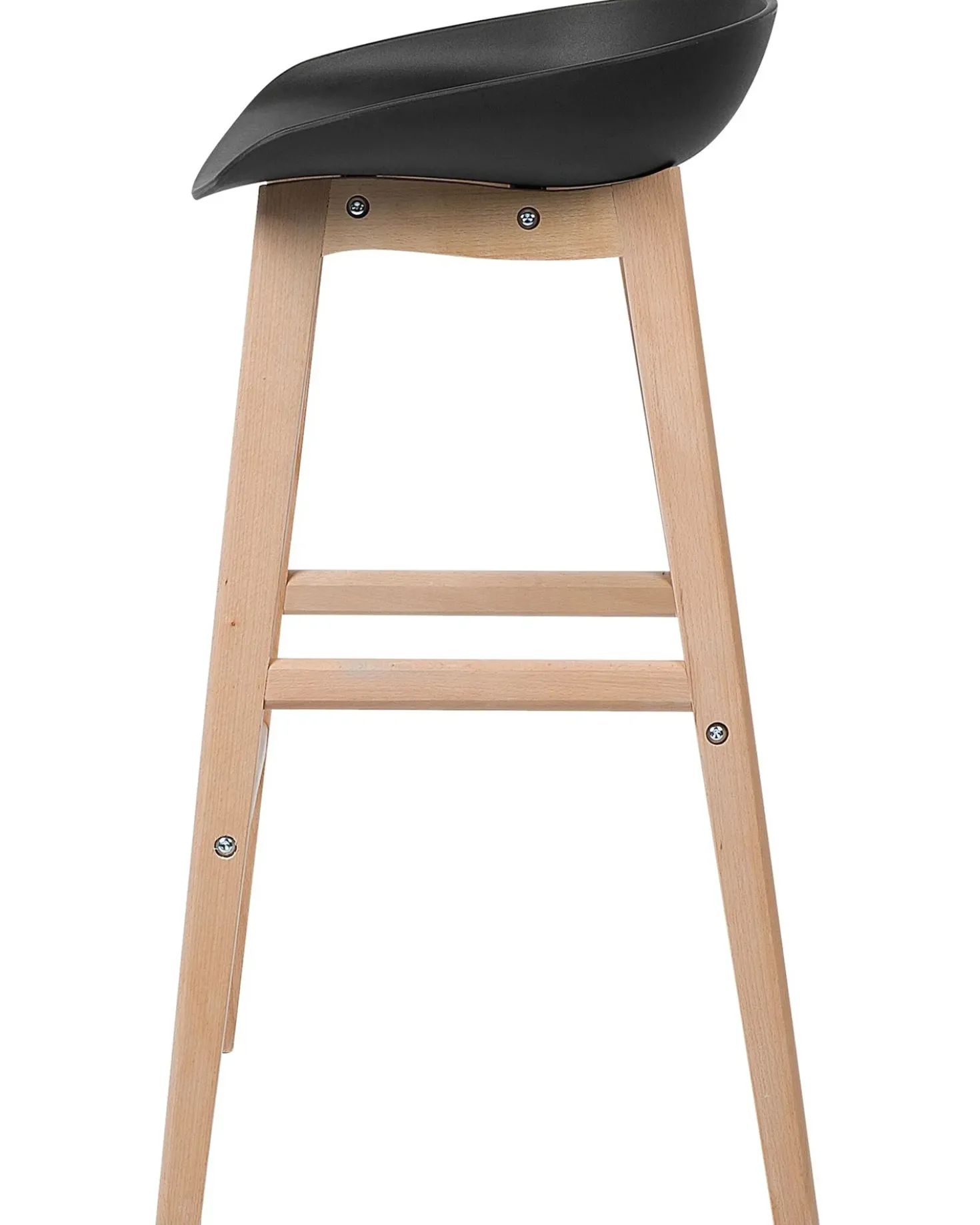 Set di 2 sedie alte MICCO Nero