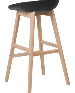 Set di 2 sedie alte MICCO Nero