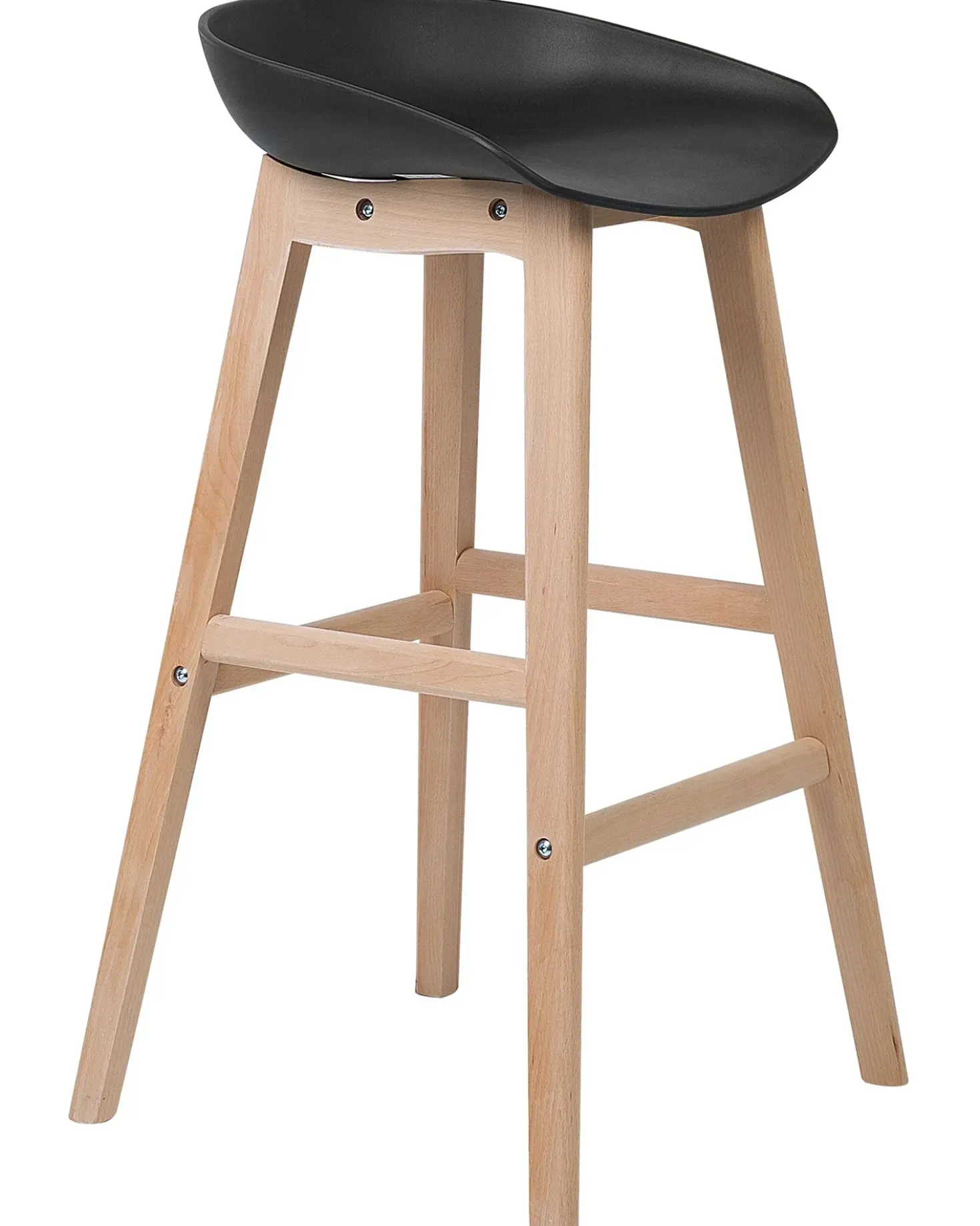 Set di 2 sedie alte MICCO Nero