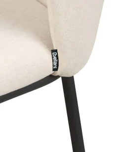 Set di 2 sedie alte MINA Bianco sporco