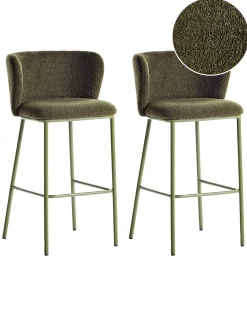Set di 2 sedie alte MINA II Verde